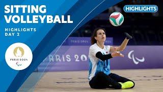  Sitting Volleyball | Highlights | Day 2 | Paris 2024 Paralympic Games