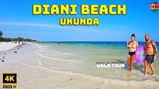 Diani Beach Stroll : A Coastal Paradise Walk In Coastal Kenya - 4K - 60fps