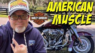 The Harley Davidson Road King is ALL AMERICAN Muscle