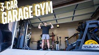 Man Turns ENTIRE 3-Car Garage into Home Gym!