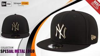 NEW ERA CAP 9FIFTY SNAPBACK NEW YORK YANKEES METAL LOGO GOLD