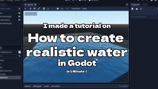 How to make SEA in Godot [in 1 Minute] | #TeamSeas