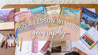 DO A HOMESCHOOL LESSON WITH US: BEAUTIFUL FEET BOOKS GEOGRAPHY!