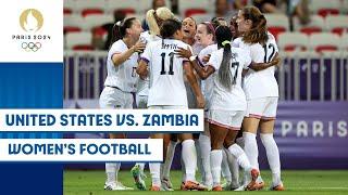  United States vs. Zambia  | Women’s Football Group Stage Match | Paris 2024 Highlights