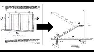 BMED unit 2 2021 past papers 2 stair section drawing