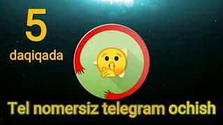 Nomersiz telegram ochish // sirli telegram