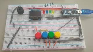 Simon game using an Arduino Nano.