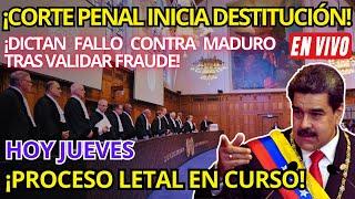 ¡URGENTE! CORTE PENAL INICIA PROCESO DE DESTITUCIÓN CONTRA MADURO - CRISIS EN EL RÉGIMEN