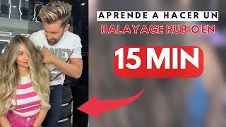 Aprende a hacer un Balayage rubio en 15 min / BY GABRIEL SAMRA