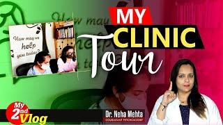 Psychologist Clinic Tour Vlog in Hindi | Counselling Centre Interior | Dr Neha Mehta