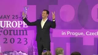 EPICENTER's Adam Bartha Accepts the 2023 Atlas Network Europe Liberty Award