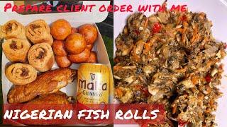 SIMPLE FISH ROLLS RECIPE | CLIENT ORDERS | NIGERIAN FRIED FISH ROLLS