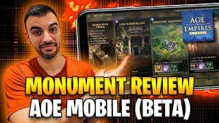 Full Monument Review of Kingdoms Timeline + Prepare Before Starting! | Age of Empires Mobile (Beta)