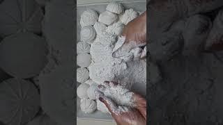 White reformed Gym Chalk Reforms. #gymchalk #asmr #asmrsounds #crunch #sleepaid #chalk #asmrgymchalk