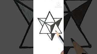 Draw An Anamorphic Star In 3D️️ #shorts #@adhrikcreations6090 #viral