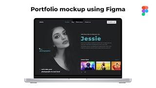 Portfolio for photography  | UI Design | Web Mockup | Figma tutorials