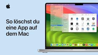 So löschst du eine App auf dem Mac | Apple Support