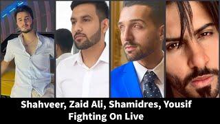 Shahveer Jafri, Fight with Yousif TikTok live with Zaid Ali And Sham Adrees  ##shorts ##viral