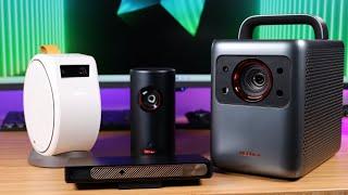 Ultimate Portable Projector Comparison! 2023 Nebula Cosmos Laser 4K, Capsule 3 Laser! LED vs Laser!