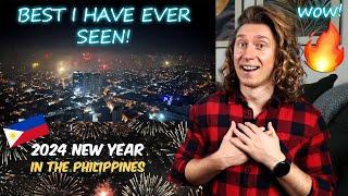 The world's best Philippine New Year's FireWorks! [] | Singer Reaction!