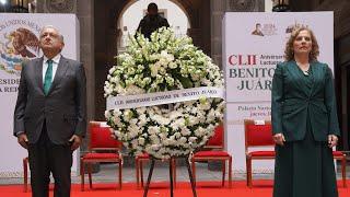 152 Aniversario Luctuoso de Benito Juárez García, desde Palacio Nacional