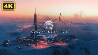 MIND TRAVELLING - COLONY D33P-1C3 - A RELAXING Landscape - Atmospheric Sci-fi Ambient.