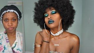 WATCH ME TRANSFORM / ALL GREEN INSPIRED MAKEUP LOOK / MountainsOfBeauty