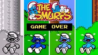 Evolution of The Smurfs (1994) GAME OVER Screens