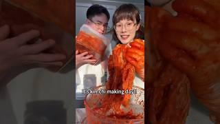 It’s kimchi making day!!! ️