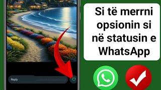 Si të merrni opsionin si në statusin e WhatsApp | Aktivizo opsionin e butonit Like të statusit