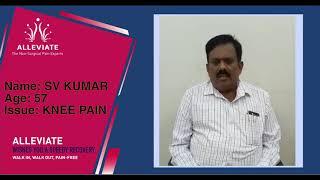 Knee Pain Treatment | Alleviate Pain Clinic Testimonial SV Kumar