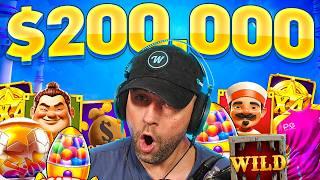 I WON $200,000 hunting FULL SCREEN HITS during this INSANE SESSION!! (Highlights)
