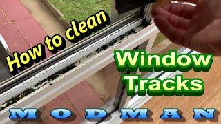 How to clean window tracks