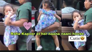 Alia Bhatt Ranbir daughter raha kapoor at Mahesh bhatt house to spend time with her naani naani !!