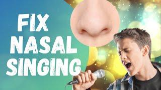 No more nasal singing! How to stop singing through your nose.