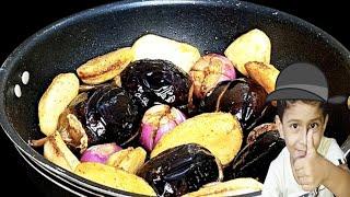 Aloo Baingan Sabzi Recipe By Asankhany | How To Make A DELICIOUS EGGPLANT POTATO CURRY |