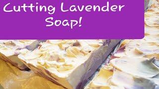 Cutting Lavender Soap-Silky Seductions (Very Satisfying)