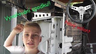 Škoda 125 vlog 9, !!VYVAŘOVÁNÍ SPODKU!!, nový volant(:kutilovna:)