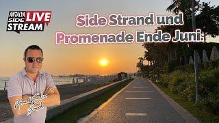 Side Strand und Promenade Ende Juni. Live