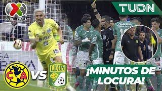  ¡MINUTOS DE LOCURA!  Voltereta POLÉMICA, trifulca y PELEA DE DT`s | América Vs León |  TUDN