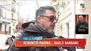 Renunció Marina Calabró y habló Rolando Barbano: "Estoy triste"