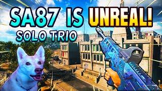 SA87 Is Unreal! Solo Trio On Alcatraz! ( Warzone - Rebirth Island )