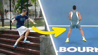 Weird drill to move like the pros - tennis lesson