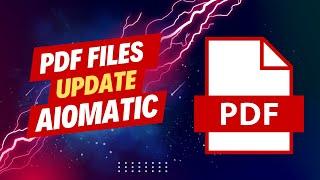 PDF File Support Added to Aiomatic OmniBlocks - Read And Create PDF Files Using AI Content