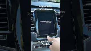 #CarPlay crash - how to fix - #Volvo #Infotainment #Reboot