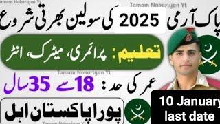 Pakistan Army jobs 2024_25 new govt jobs 2024 in Pakistan today jobs update 2024@pakjobsandedu