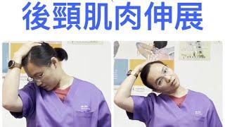 3分鐘舒緩後頸肌肉伸展 3 min Posterior Neck Stretching