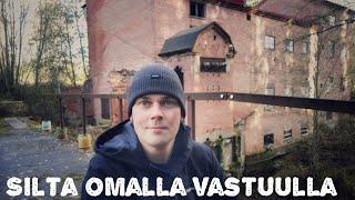 -Urbex Arttu- Vaikuttavan kokoinen autio "hylätty" tiilirakennus joka on paikoin sortuma vaarassa.