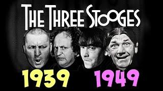 The THREE STOOGES - 1939 and 1949 Film Festival! Curly and Shemp!