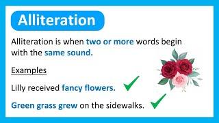 What is ALLITERATION? | Learn with Examples